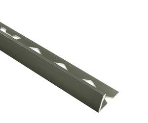 Tile Trim Brushed Gunmetal 8-15mm