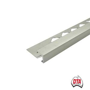 Aluminium Square Edge 3mx10mm Matt Silver