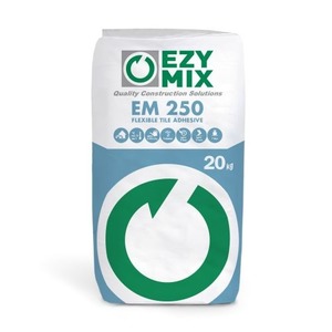 Products: Ezymix 250 White  – FLEXIBLE TILE ADHESIVE