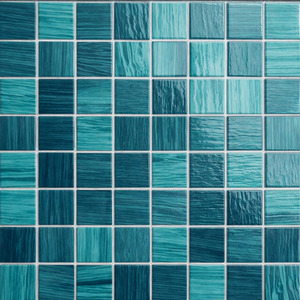 Tt: Stella Glass Tile - Topaz 3.5x3.5cm SHEET