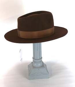 Hats: James  Rich Brown Hat 58cm (Ready Made)