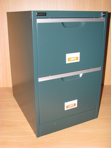 Products: 2 Drawer Filing Cabinet Green
