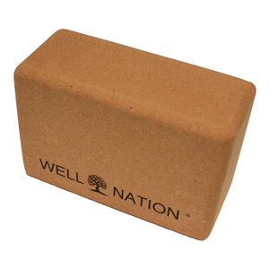 Well Nation 4″ Cork Yoga Block