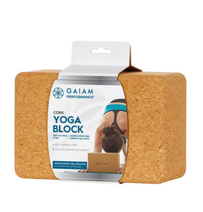 Cork Yoga Block 4″