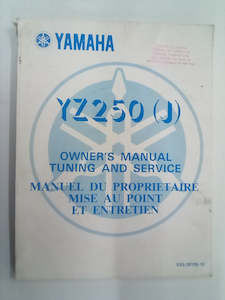 Transport Books: Yamaha YZ250(J) Factory Owner's Tuning and Service Manual (1981)