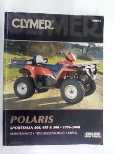Transport Books: Polaris Sportsman 400, 450, & 500 1996-2008 Clymer Repair Manual
