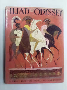 The Iliad and the Odyssey - A Giant Golden Book (1956) De Luxe Edition by Homer