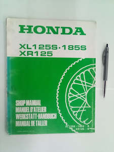 Honda XL125S, XL185S, & XR125 1981 Factory Shop Manual Supplement