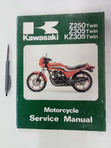 Kawasaki Z250, Z305, & KZ305 Twins 1978-1989 Factory Service Manual