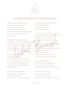 Printable Poems: Chasing Moments in Motherhood 8 x 10 Printable Poem