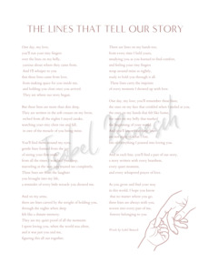 Printable Poems: The Lines That Tell Our Story Printable Poem
