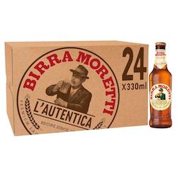 Beer 1: Moretti Lager 4.6% 330ml (24)