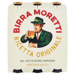 Beer 1: Moretti Lager 3PACK 4.6% 330ml