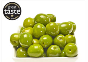 Giant Nocellara Sicilian olives  in brine 1.6kg (drained weight 800g)
