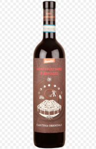 Wines Spirits Beers: Orsogna PADAMI Montepulciano IGP 750ml. Vegan, Biodynamic/organic, DEMETER