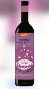 Wines Spirits Beers: Orsogna ZEROPUR Primitivo da Uve Appassite IGP 750ml. Vegan, Biodynamic/organic, DEMETER