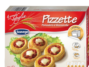 Soavegel Pizzette Sfoglio Pom/Mozz 500g Tomato & mozzarella puffs 500g