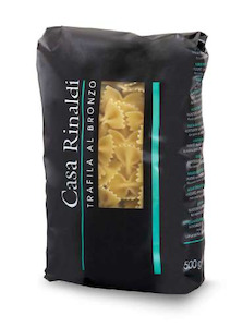 Oils Vinegars: Casa Rinaldi  Farfalle bronze extruded pasta 500g