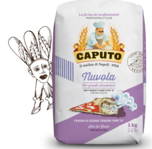 Caputo Nuvola specialist pizzeria flour 1kg Bag REDUCED TO CLEAR BB4 April 25