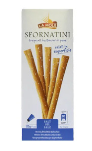 Biscuits Snacks Crackers Desserts: La Mole Sea salt grissini 120g