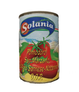 Tomatoes Tinned Sauces: SAN MARZANO  DOP WHOLE PEELED TOMATO 400G