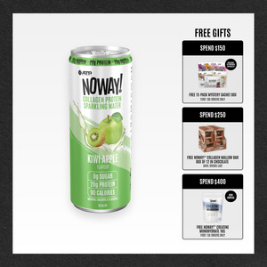NOWAY!® Collagen Protein Sparkling Water - Kiwi Apple
