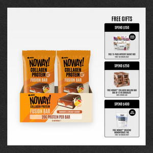 Recovery Supplements: NOWAY!® Collagen Fusion Bar Box of 12 - Mangoes & Cream