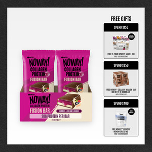 NOWAY!® Collagen Fusion Bar Box of 12 - Berries & Cream