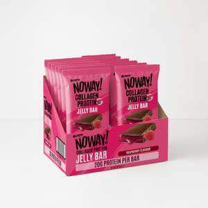 Recovery Supplements: NOWAY!® Collagen Jelly Bar Box of 12 - Raspberry