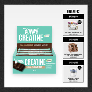 NOWAY!® Creatine Choc Bar Box of 20 - Caramel