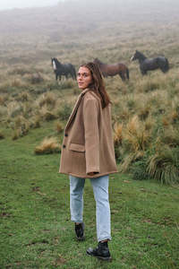 Frontpage: Luxe Holland Wool Blazer - Camel