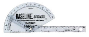 Baseline: Baseline Plastic Goniometer- Finger HiRes Flex to Hyperextension