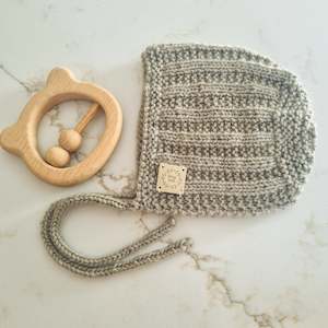 Hat - In Stock: Terry's Bonnet 0-3 months Koala Wool