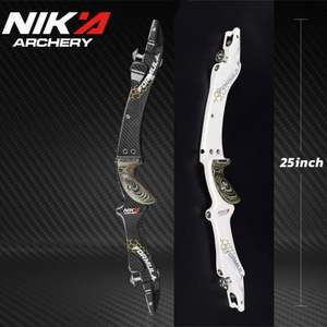Recurve Bow Risers Limbs: NIKA ARCHERY - ET-9 221099 25" FULL Carbon Fiber ILF Recurve Riser RH (NIKA - 弓把)