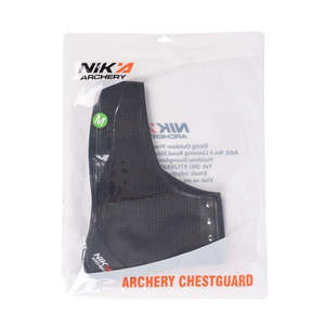 Recurve Bow Arm Guard: NIKA - Black Mesh Chest Guard