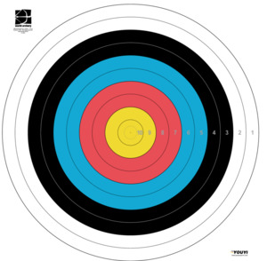 Target: YOUYI - Target Face 40cm - World Archery certification Rain-proof tear-resistant