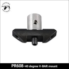 Stabilizer Accessories: TOPOINT - 40 Degree Single un-adjustable V Bar Mount PR608 (顶点 -V座)