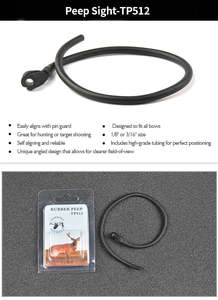 Compound Sight Scope Lens: TOPOINT - Peep Sights-TP512 Hunting Peep