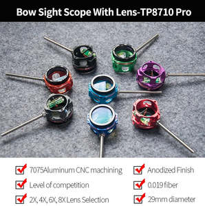TOPOINT - Compound Bow Sight Scope With Lens - TP8710 Pro