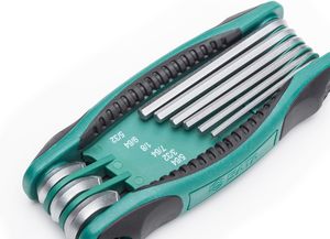 SATA - 9 Folding Hex Key Set Metric