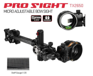 TOPOINT - Micro Adjustable Bow Sight TX2650