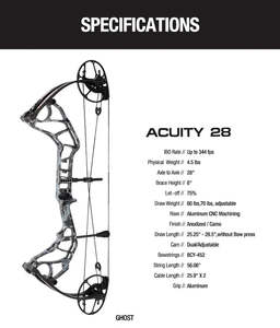 Topoint - ACUITY 28" Compound Bow Package (2 weeks delivery)