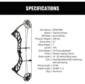 TOPOINT - Starting 31 Target Compound Bow