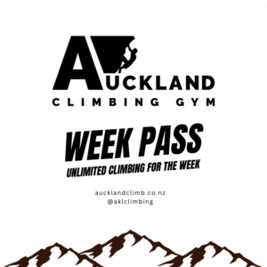Products: Week Pass (7 days unlimited entry) –  Auckland Climbing Gym