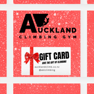 Products: ACG Gift Card –  Auckland Climbing Gym