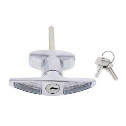 Products: Tilt Garage Door Rear Fix T Handle & Key - Tilt Garage Door Parts & Handles
