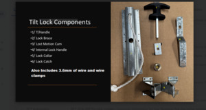 Tilt Door Handle & Lock Set - Tilt Garage Door Parts & Handles