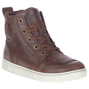 Harley wo-d84661 HARLEY Womens Bateman Ankle-Pro Brown Motorcycle Boots