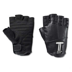 Mens Harley Gloves: Harley MENSLOYALIST FINGERLESS LEATHER GLOVES