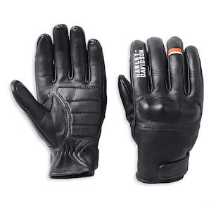 Mens Harley Gloves: Harley MEN`S SOUTH SHORE LEATHER GLOVES